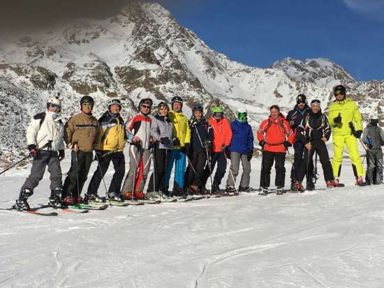 gruppo sciatori
